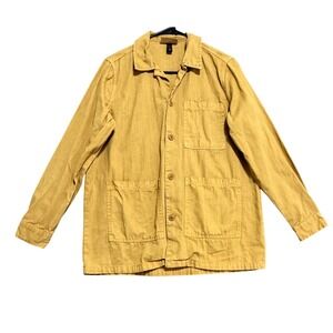 Universal Thread Jacket Womens XS Mustard Yellow Chore Utility Shirt Shacket